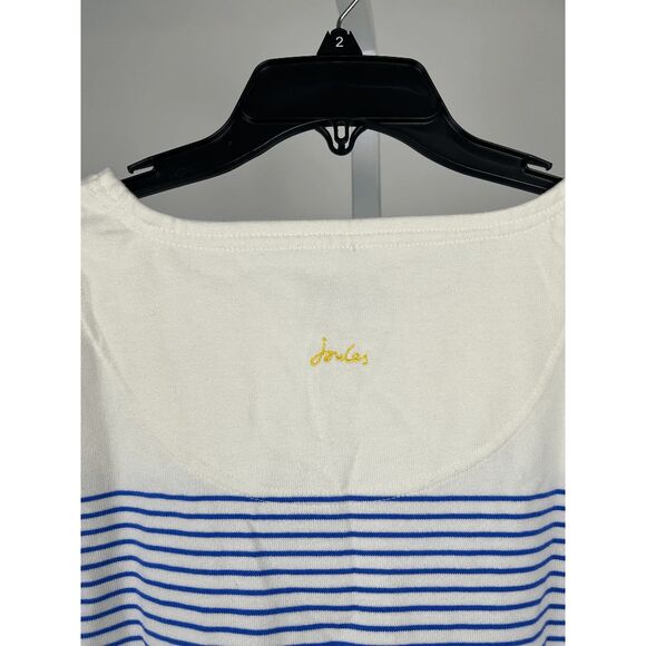 Joules Women's Harbour Embroidered Long Sleeve T-Shirt, Bees Stripe Embroidery 6 - Picture 4 of 12